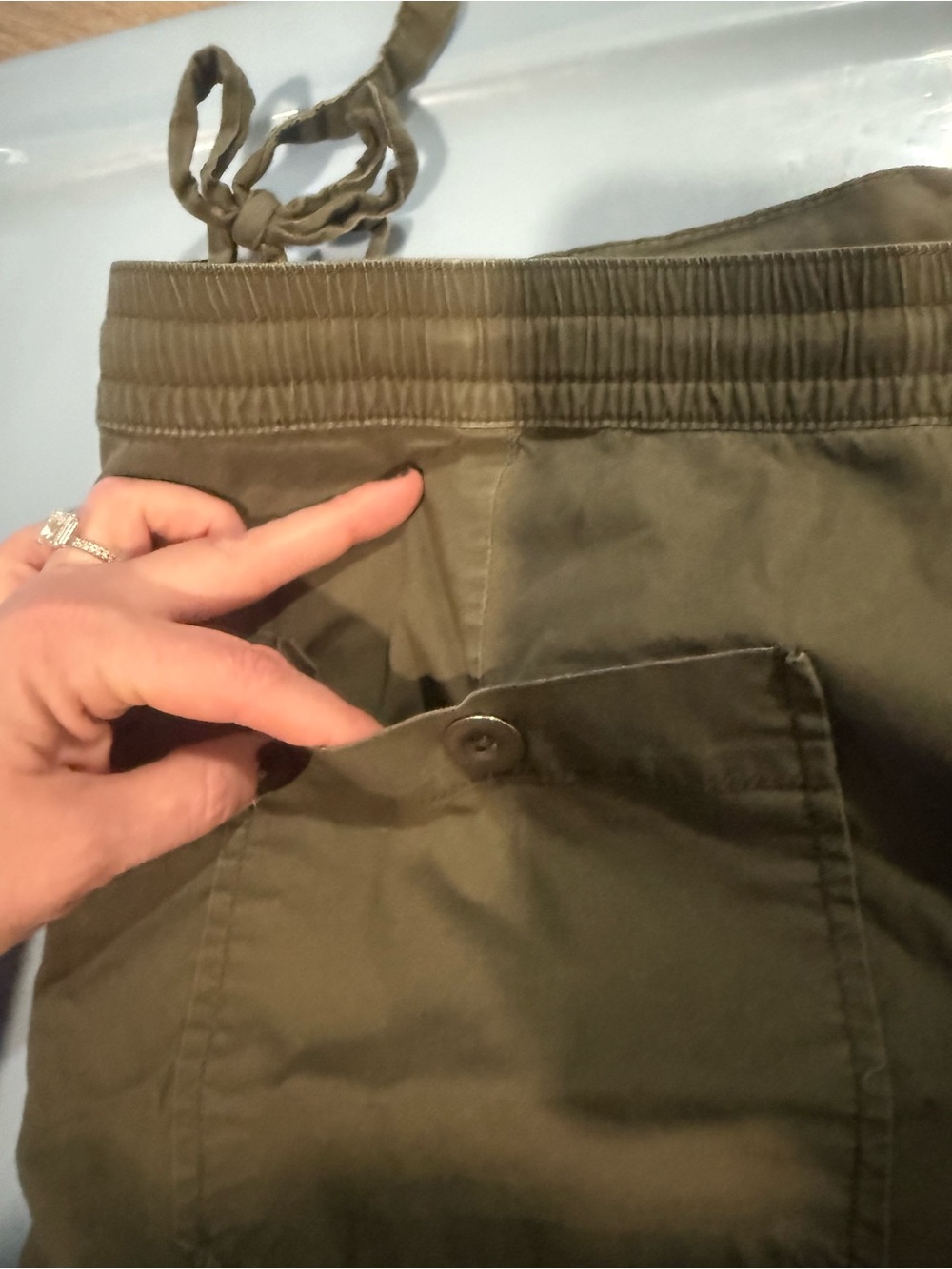 Women's Drawstring Shorts - Picture 4 of 5